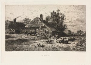 Le Hameau - Charles Emile Jacque