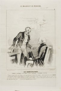 Les homéopathes : Premier traitement (planche 4) - Charles Emile Jacque
