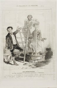 Les Hydropathes : Deuxième traitement (planche 2) - Charles Emile Jacque