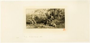 Le Petit Gardien de Cochons - Charles Emile Jacque