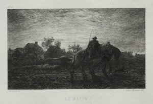 Le Matin - Charles Emile Jacque