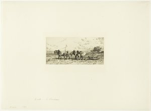 Le rouleau - Charles Emile Jacque