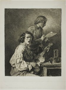 Les Chanteurs - Charles Emile Jacque