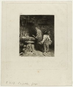 La petite forge - Charles Emile Jacque