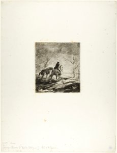 Voyageur à cheval - Charles Emile Jacque