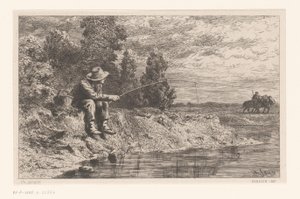 Pêcheur au bord de l