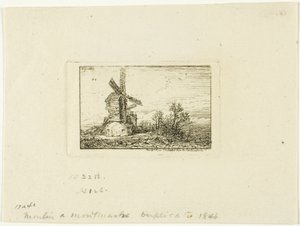 Moulin à vent - Charles Emile Jacque