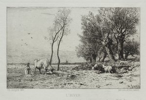 Hiver - Charles Emile Jacque