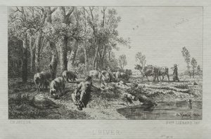 Hiver - Charles Emile Jacque