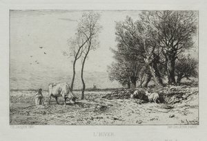 Hiver - Charles Emile Jacque