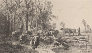 Hiver, 1865 - Charles Emile Jacque