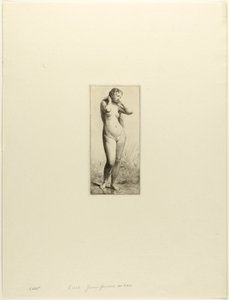 Jeune femme se baignant