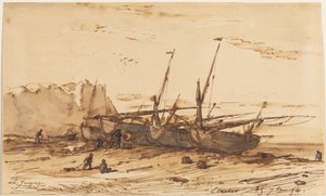 Étretat, 1854 - Charles Emile Jacque
