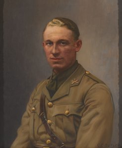 Lieutenant A L Bobby, Corps des mitrailleuses et Régiment du Middlesex, vers 1917 - Charles Ernest Butler