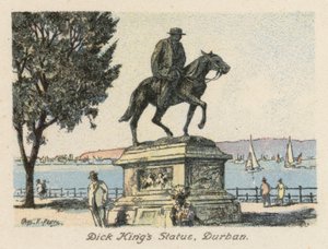 Afrique du Sud : Statue de Dick King, Durban