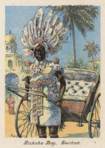Afrique du Sud : Garçon Ricksha, Durban - Charles Ernest Peers