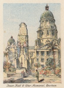 Afrique du Sud : Hôtel de ville et Mémorial de guerre, Durban - Charles Ernest Peers