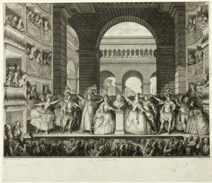 Couronnement de Voltaire - Charles Etienne Gaucher