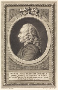 Charles Jean François Henault - Charles Etienne Gaucher after Charles Nicolas Cochin II