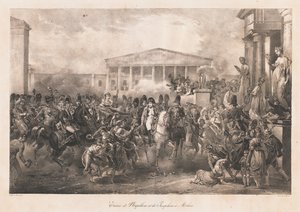 Entrée de Napoléon et Joséphine à Milan, début du XIXe siècle - Charles Etienne Pierre Motte