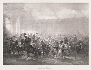 Entrée des Tuileries, début du 19e siècle - Charles Etienne Pierre Motte
