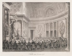 Napoléon acceptant la Croix de fer, début du 19e siècle - Charles Etienne Pierre Motte