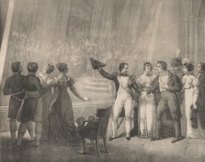 Napoléon et Joséphine visitant l
