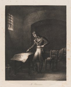 Le Prisonnier, début du 19ème siècle (lithographie) - Charles Etienne Pierre Motte
