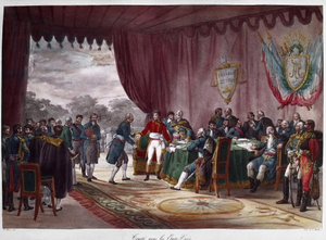 La signature du traité de Mortefontaine, 30 septembre 1800 - entre Joseph Bonaparte (1768-1844) et les États-Unis; la vente de la Louisiane à l