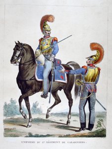 Uniforme du 1er Régiment de Carabiniers, France, 1823