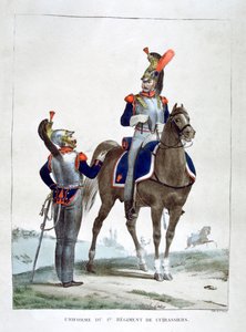 Uniforme du 1er régiment de chasseurs, France, 1823
