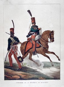 Uniformes du 6e régiment de hussards français, 1823
