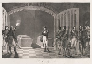 Visite à la tombe de Frédéric le Grand, début du XIXe siècle - Charles Etienne Pierre Motte