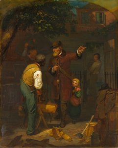 Un immigrant allemand demandant son chemin - Charles F. Blauvelt