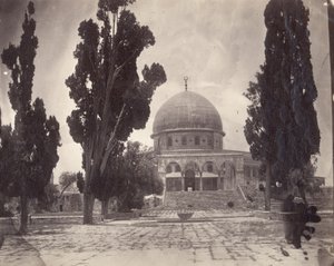 Le Dôme du Rocher sur le Haram al Sharif à Jérusalem, vu du sud, 1870