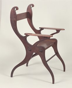 Fauteuil ou chaise cygne conçu par C.F.A. Voysey en 1883-5, fabriqué c.1898 - Charles Francis Annesley Voysey