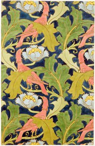 Conception pour lin imprimé, imprimé par G.O. et J.Baker, c.1893 - Charles Francis Annesley Voysey