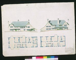 Maison à construire à Gartmel Fell Gillhead, Windermere pour J.W. Buckley Esquire, 1899 - Charles Francis Annesley Voysey
