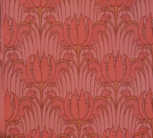 Papier peint conçu par Voysey, victorien - Charles Francis Annesley Voysey