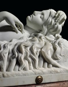 Figure grandeur nature de Rhodopis sur socle, 1862 - Charles Francis Fuller