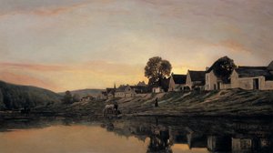 Un village près de Bonnieres, 1861 - Charles Francois Daubigny