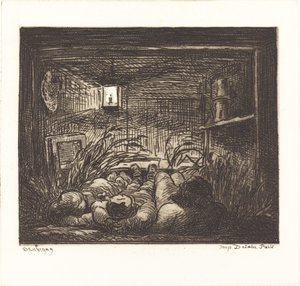 Coucher à bord du Bottin - Charles Francois Daubigny