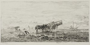 Plage à Villerville - Charles Francois Daubigny