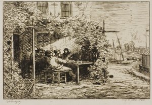 Petit-déjeuner de départ à Asnières - Charles Francois Daubigny