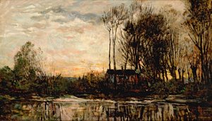 Soirée à Bas Meudon, 1874 - Charles Francois Daubigny
