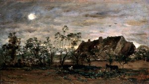 Soirée à Honfleur, années 1860 - Charles Francois Daubigny