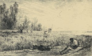 La Fenaison - Charles Francois Daubigny