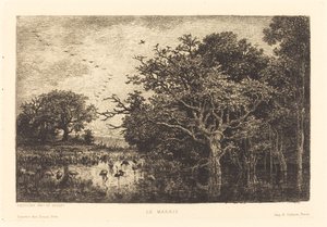 Le Marais - Charles Francois Daubigny
