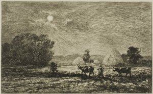 Clair de lune à Valmondois - Charles Francois Daubigny
