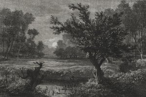 Lever de lune dans la vallée d